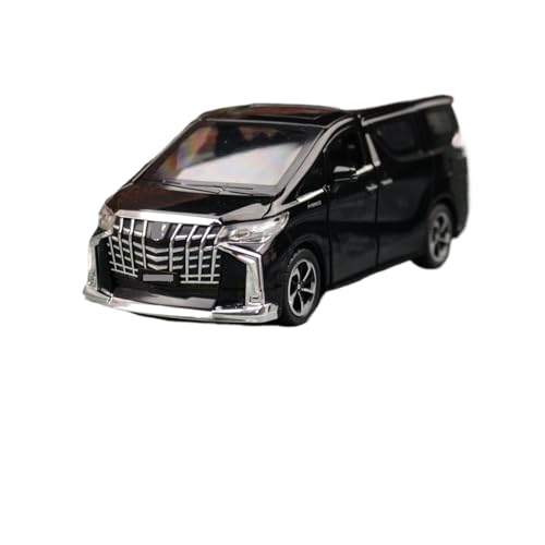 1/32 Für Toyota Alphard MPV Spielzeugauto-Serienmodell, Fortschrittliches Miniatur-Modellauto Aus Legierung Mit Rückzugsfunktion Modellauto(Schwarz) von CULLDA