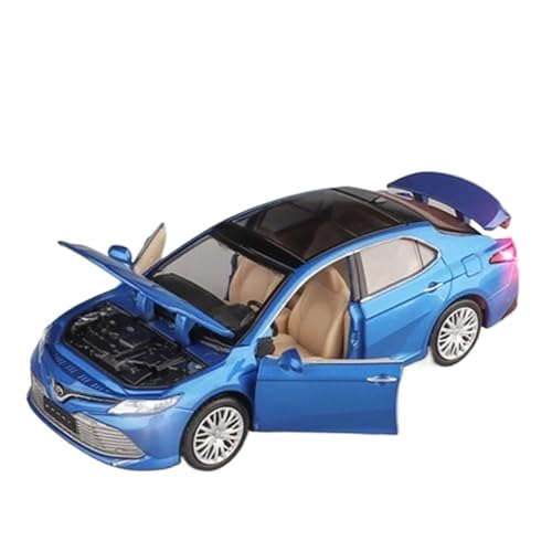 1/32 Für Toyota Camry Legierung Metall Druckguss Auto Modell Desktop Ornamente Auto Modell Simulation Spielzeug Auto Sammlung Modellauto(Blau) von CULLDA