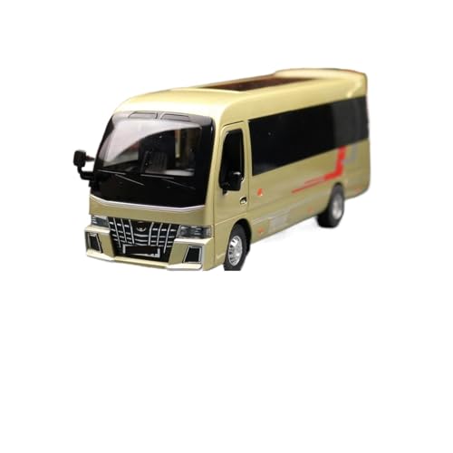 1/32 Für Toyota Coaster Coach Legacy Bus Spielzeugauto Sammlung Modell Miniatur Legierung Modellauto Bring Back Force Modellauto(Gold) von CULLDA