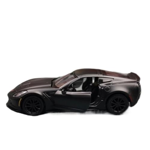 1/36 Für Chevrolet Corvette Grand Sport C7 Automodellsammlung Druckguss-Miniaturspielzeug Mit Rückzug Modellauto(Schwarz) von CULLDA