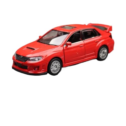 1/36 Für Subaru Impreza WRX STI Rennwagen Spielzeugmodell Druckgussfahrzeug Miniatursammlung 1:36 Modellauto(Rot) von CULLDA