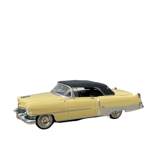 1/43 Hochsimulationslegierungs-Cabrio-Oldtimermodell Mit Softtop, Druckguss-Metallfahrzeug-Retro-Automodell Für Sammeln Modellauto(Yellow) von CULLDA