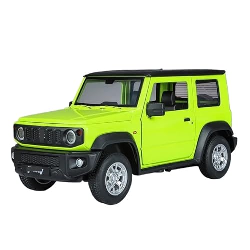 1:24 Für Suzuki Jimny Legierungsdruckguss-Automodell Simulationsserie Metall-Geländewagenmodell Mit Ton Und Licht Modellauto(Grün) von CULLDA