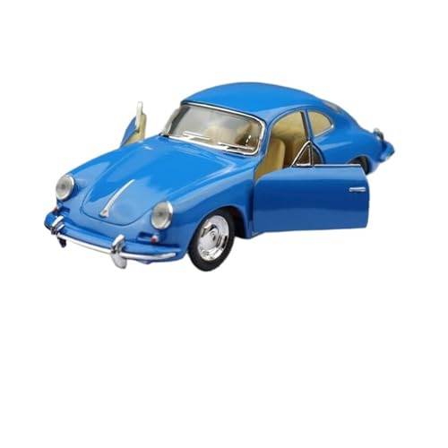 1:32 Für 356B Carrera Coupe Simulations-Legierungsdruckguss-Automodell, Klassisches Vintage-Metallmodell Modellauto(Blau) von CULLDA