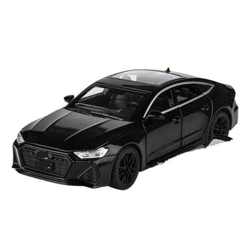 1:32 Für Audi RS7 Coupe Legierung Auto Modell Druckguss Metall Fahrzeuge Hohe Simulation Auto Modell Sound Und Licht Sammlung Spielzeug Modellauto(Schwarz) von CULLDA