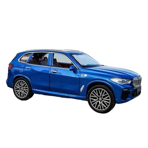 1:32 Für BMW X5 SUV Legierung Auto Diecast Modell Simulation Zurückziehen Spielzeug Sammlung Dekorative Jungen Dekoration Modellauto(Blau) von CULLDA