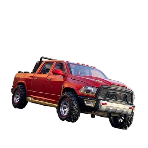 1:32 Für Dodge RAM TXR Pickup Legierung Auto Modell Druckguss Simulation Metall Geländewagen Modell Sammlung Spielzeug Modellauto(Rot) von CULLDA