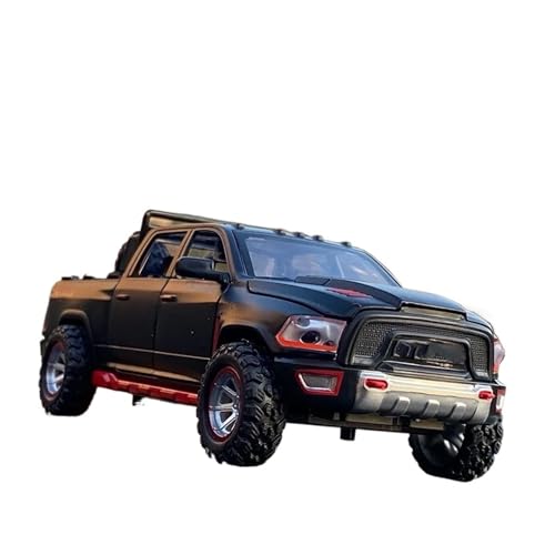 1:32 Für Dodge RAM TXR Pickup Legierung Auto Modell Druckguss Simulation Metall Geländewagen Modell Sammlung Spielzeug Modellauto(Schwarz) von CULLDA