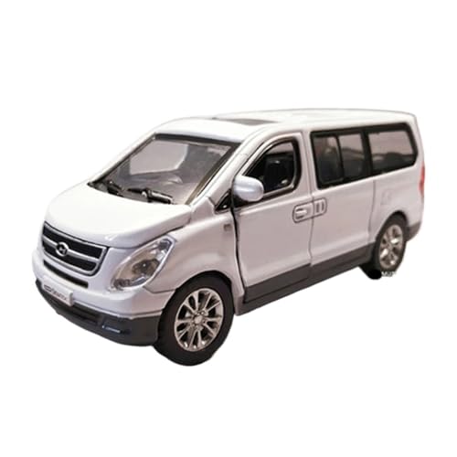 1:32 Für Hyundai H-1 Grand Starex MPV Legierungsauto-Modellsammlung, Druckguss-Metallauto, Statische Modellsimulation Modellauto(White) von CULLDA