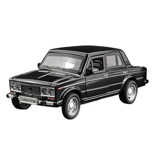 1:32 Für Lada NIVA Klassische Auto Legierung Auto Druckguss Metall Spielzeug Fahrzeuge Hohe Simulation Auto Modell Desktop Ornamente Modellauto(Schwarz,B) von CULLDA