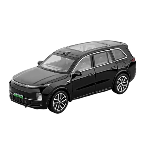 1:32 Für Leading IDEAL L9 Flaggschiff SUV Legierung Metall Auto Modell Sound Licht Desktop Sammlung Hobby Dekoration Kleines Modell Modellauto(Schwarz) von CULLDA