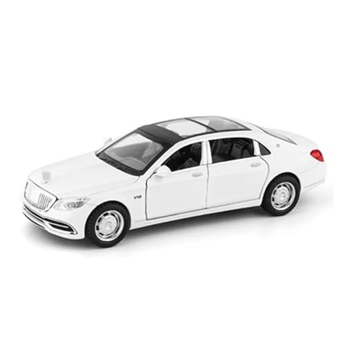 1:32 Für Maybach S650 Luxusauto Legierung Automodell Druckguss Metall Spielzeugauto Simulation Automodell Sammlung Geschenk Modellauto(White) von CULLDA