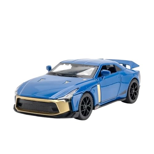 1:32 Für Niaasn GTR 50 Legierung Sportwagen Diecast Metall Modell Sammeln Hobby Modell Ornamente Für Jungen Modellauto(Blau) von CULLDA