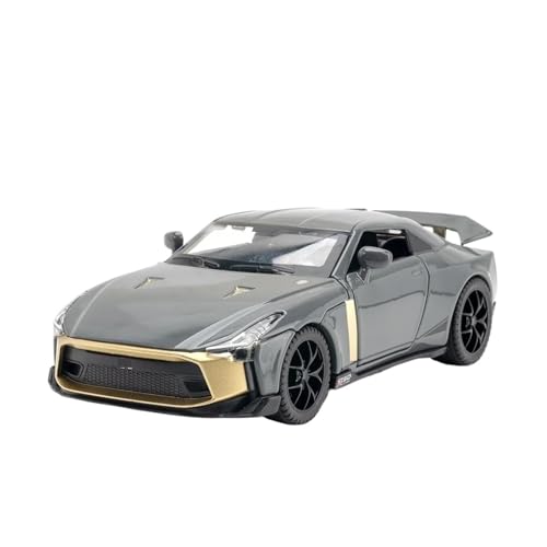 1:32 Für Niaasn GTR 50 Legierung Sportwagen Diecast Metall Modell Sammeln Hobby Modell Ornamente Für Jungen Modellauto(Grau) von CULLDA