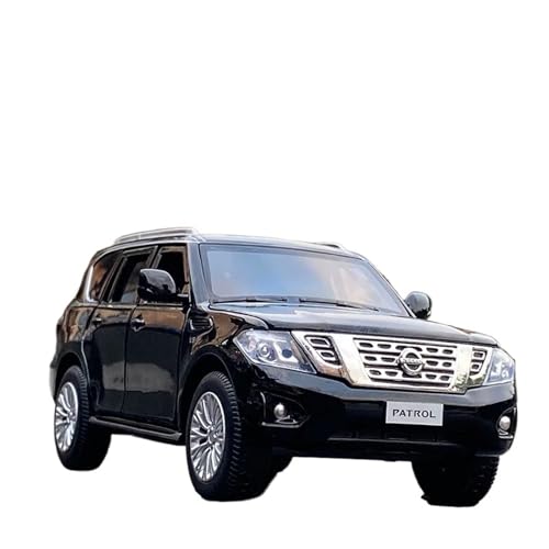 1:32 Für Nissan Patrol SUV Legierung Auto Modell Druck Druck Metall Spielzeug Hohe Simulation Auto Modell Desktop Ornamente Sammlung Modellauto(Schwarz) von CULLDA