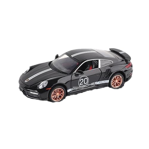 1:32 Für Porsche 911 Turbo S Legierung Rennwagen Diecast Metall Modell Jungen Spielzeug Geburtstagsgeschenk Modellauto(Schwarz) von CULLDA