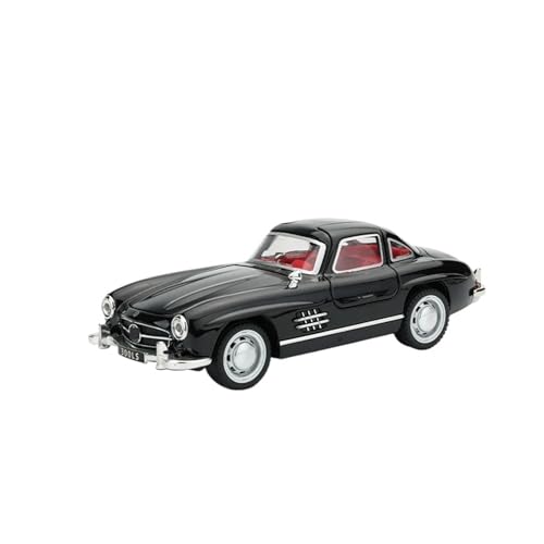 Legierung Auto 1:32 Für Benzs 300SL Modell Druckguss Metall Klassische Fahrzeuge Auto Modell Simulation Sound Licht Sammlung Modellauto(Schwarz) von CULLDA