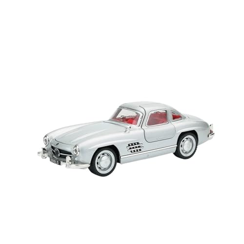 Legierung Auto 1:32 Für Benzs 300SL Modell Druckguss Metall Klassische Fahrzeuge Auto Modell Simulation Sound Licht Sammlung Modellauto(Silber) von CULLDA