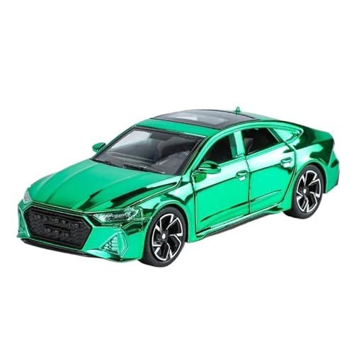 Maßstab 1:32 Für Audi RS7 Coupé Galvanik-Version Druckguss-Modell Aus Aluminium Hochsimuliertes Sportwagenmodell Aus Metall Modellauto(Grün) von CULLDA