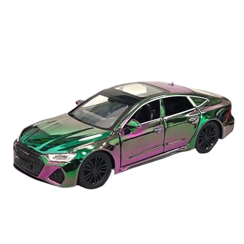 Maßstab 1:32 Für Audi RS7 Coupé Galvanik-Version Druckguss-Modell Aus Aluminium Hochsimuliertes Sportwagenmodell Aus Metall Modellauto(Purple) von CULLDA