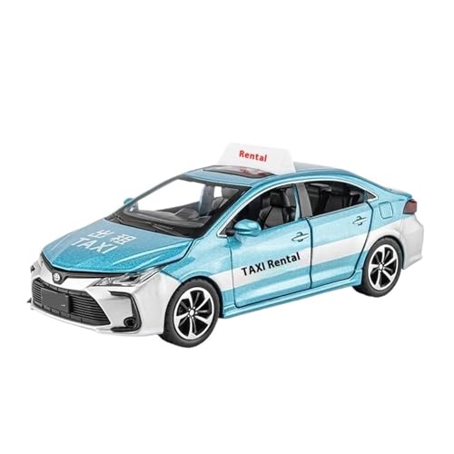 Maßstab 1:32 Für Toyota Corolla Taxi, Legierungsdruckgussmodell, Geeignet Für Die Dekorative Sammlung Von Teenagern Modellauto(Blau) von CULLDA