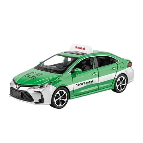 Maßstab 1:32 Für Toyota Corolla Taxi, Legierungsdruckgussmodell, Geeignet Für Die Dekorative Sammlung Von Teenagern Modellauto(Grün) von CULLDA