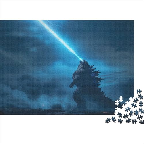 CULPRT Godzilla Holzpuzzles 1000 Teile Erwachsene Moderne Wohnkultur Family Challenging Games Lernspiel Geburtstagsgeschenk Entspannung Und Intelligenz 1000pcs (75x50cm) von CULPRT