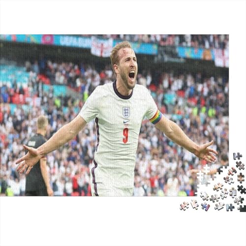 CULPRT Harry Kane Holzpuzzles 500 Teile Für Erwachsene Family Challenging Games Moderne Wohnkultur Educational Game Geburtstagsgeschenk Stress Relief 500pcs (52x38cm) von CULPRT