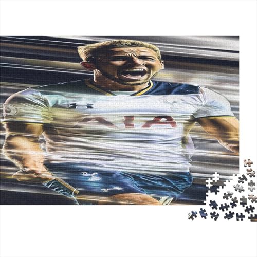 CULPRT Harry Kane Holzpuzzles Für Erwachsene 500 Teile Educational Game Family Challenging Games Home Decor Geburtstagsgeschenk Stress Relief 500pcs (52x38cm) von CULPRT