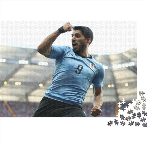 CULPRT Luis Suarez Erwachsene Holzpuzzless 500 Teile Home Decor Lernspiel Geburtstagsgeschenk Family Challenging Games Stress Relief Toy 500pcs (52x38cm) von CULPRT