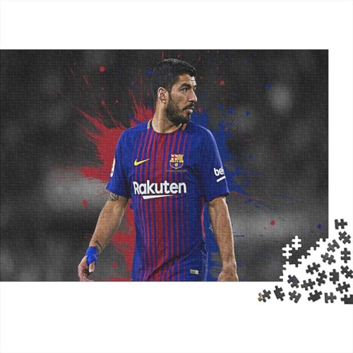 CULPRT Luis Suarez Holzpuzzles 1000 Teile Erwachsene Geschicklichkeitsspiel Für Die Ganze Familie Home Decor Geburtstagsgeschenk Lernspiel Stress Relief 1000pcs (75x50cm) von CULPRT