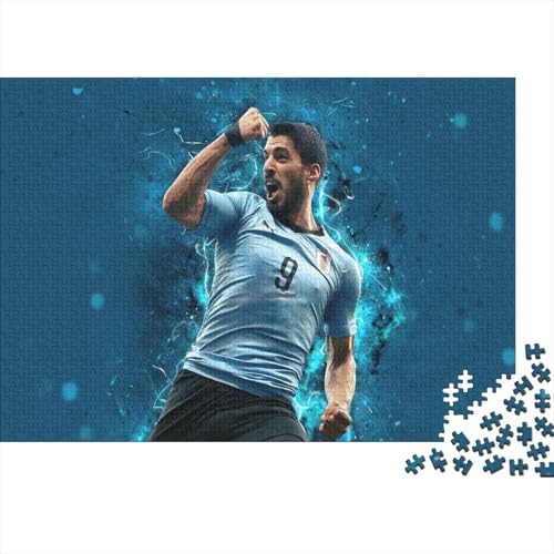 CULPRT Luis Suarez Holzpuzzles Erwachsene 500 Teile Home Decor Family Challenging Games Educational Game Geburtstagsgeschenk Stress Relief Toy 500pcs (52x38cm) von CULPRT