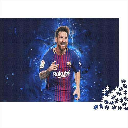 CULPRT Messi Erwachsene Holzpuzzless 300 Teile Home Decor Lernspiel Geburtstagsgeschenk Family Challenging Games Stress Relief Toy 300pcs (40x28cm) von CULPRT