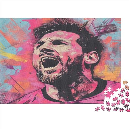 CULPRT Messi Holzpuzzles Erwachsene 1000 Teile Geburtstagsgeschenk Family Challenging Games Moderne Wohnkultur Educational Game Stress Relief 1000pcs (75x50cm) von CULPRT