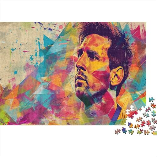 CULPRT Messi Holzpuzzles Erwachsene 1000 Teile Lernspiel Geschicklichkeitsspiel Für Die Ganze Familie Geburtstagsgeschenk Home Decor Stress Relief 1000pcs (75x50cm) von CULPRT