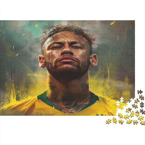 CULPRT Neymar Holzpuzzles 1000 Teile Erwachsene Family Challenging Games Moderne Wohnkultur Educational Game Geburtstagsgeschenk Stress Relief 1000pcs (75x50cm) von CULPRT