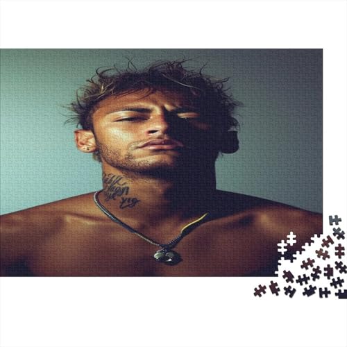 CULPRT Neymar Holzpuzzles 1000 Teile Für Erwachsene Geburtstagsgeschenk Lernspiel Family Challenging Games Home Decor Entspannung Und Intelligenz 1000pcs (75x50cm) von CULPRT