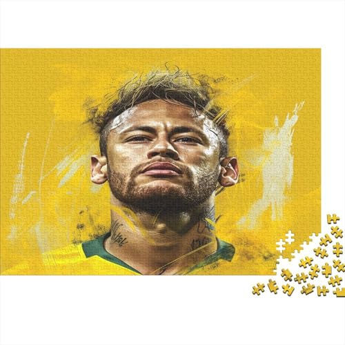 CULPRT Neymar Holzpuzzless 500 Teile Erwachsene Lernspiel Moderne Wohnkultur Family Challenging Games Geburtstagsgeschenk Stress Relief Toy 500pcs (52x38cm) von CULPRT