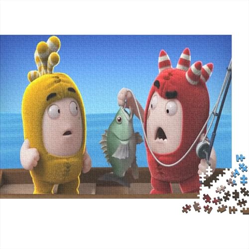 CULPRT Oddbods Holzpuzzles 1000 Teile Erwachsene Geburtstagsgeschenk Family Challenging Games Moderne Wohnkultur Educational Game Stress Relief Toy 1000pcs (75x50cm) von CULPRT