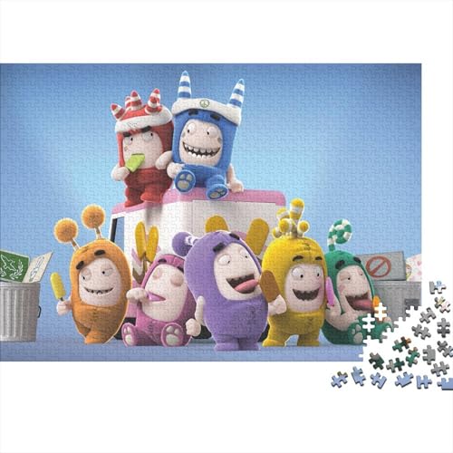 CULPRT Oddbods Holzpuzzles 1000 Teile Erwachsene Wohnkultur Family Challenging Games Educational Game Geburtstagsgeschenk Entspannung Und Intelligenz 1000pcs (75x50cm) von CULPRT