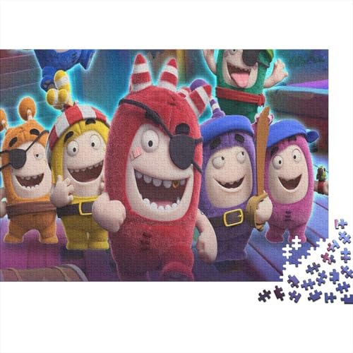 CULPRT Oddbods Holzpuzzles Für Erwachsene 1000 Teile Geburtstagsgeschenk Family Challenging Games Home Decor Educational Game Stress Relief Toy 1000pcs (75x50cm) von CULPRT