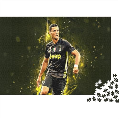 CULPRT Ronaldo Holzpuzzles 1000 Teile Für Erwachsene Geburtstagsgeschenk Lernspiel Family Challenging Games Home Decor Entspannung Und Intelligenz 1000pcs (75x50cm) von CULPRT