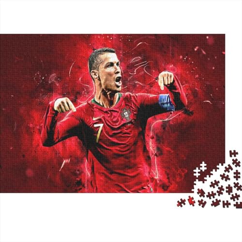 CULPRT Ronaldo Holzpuzzless Erwachsene 500 Teile Family Challenging Games Wohnkultur Lernspiel Geburtstagsgeschenk Entspannung Und Intelligenz 500pcs (52x38cm) von CULPRT