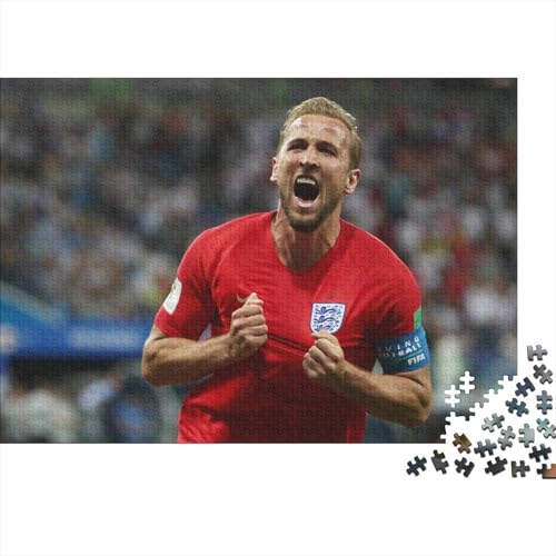 Harry Kane Holzpuzzles 1000 Teile Für Erwachsene Wohnkultur Geburtstagsgeschenk Family Challenging Games Educational Game Stress Relief Toy 1000pcs (75x50cm) von CULPRT