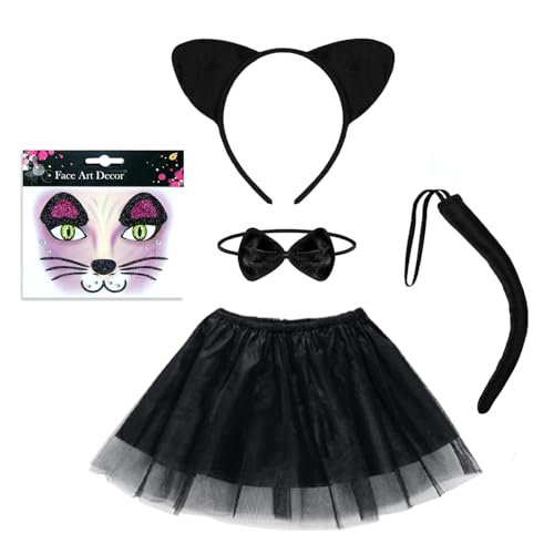 CULTURE PARTY Schwarze Katze Kostüm Set für Kinder von CULTURE PARTY