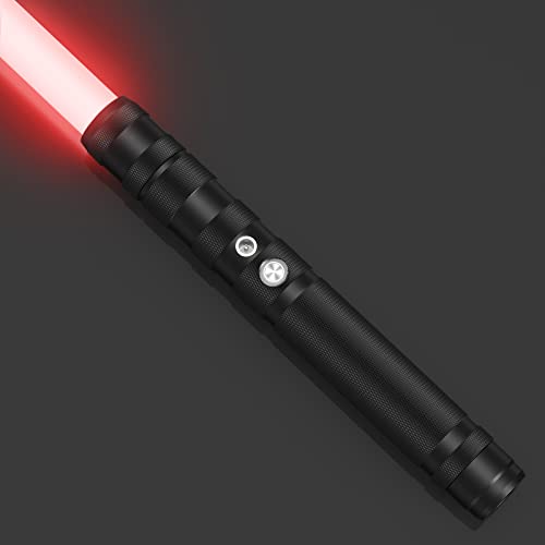 CUPCHID Lichtschwert,RGB 7-Farben-Lichtschwert mit Metallgriff,Smooth Swing USB-wiederaufladbares Lichtschwert mit Soundeffekt für Kinder Erwachsene (77 cm) von CUPCHID