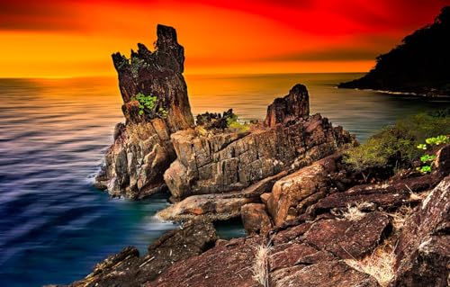 Personalisiertes Foto-Puzzle, individuelle Holzpuzzles aus Fotos, 1000 Teile für Erwachsene, Meer, Landschaft, Felsen, Thailand, 38 x 26 cm Personalisiertes Foto-Puzzle, individuelle Holzpuzzles aus Fotos, 1000 Teile für Erwachsene, Meer, Landschaft, Felsen, Thailand, 38 x 26 cm von CUREW