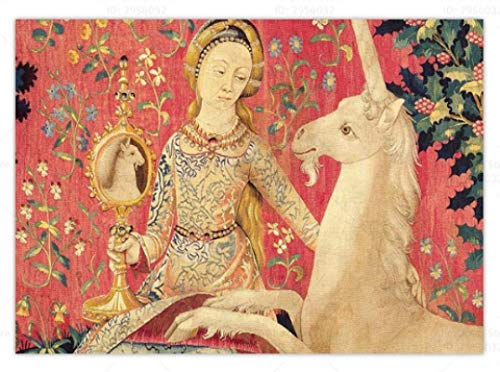 Puzzle 500 Teile Vintage Die Dame und das Einhorn Kunst Holz Für Erwachsene Kinder Spiele Lernspielzeug Jq312Mk 52x38CM Puzzle 500 Teile Vintage Die Dame und das Einhorn Kunst Holz Für Erwachsene Kinder Spiele Lernspielzeug Jq312Mk 52x38CM von CUREW
