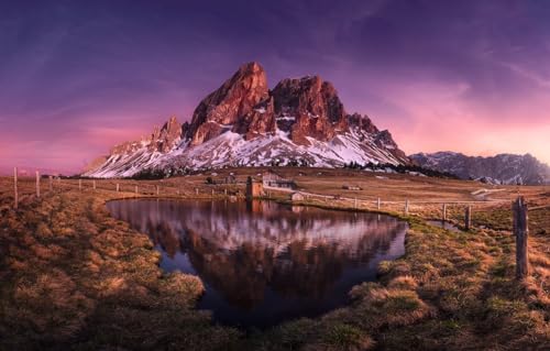 Puzzle für Erwachsene, 200 Teile, Kinderspielzeug, Familienspiele, Geburtstagsgeschenke für Kleinkinder, Lernspielzeug für Jungen und Mädchen, Italien, Berg Sass De Putia, 35 x 25 cm Puzzle für Erwachsene, 200 Teile, Kinderspielzeug, Familienspiele, Geburtstagsgeschenke für Kleinkinder, Lernspielzeug für Jungen und Mädchen, Italien, Berg Sass De Putia, 35 x 25 cm von CUREW