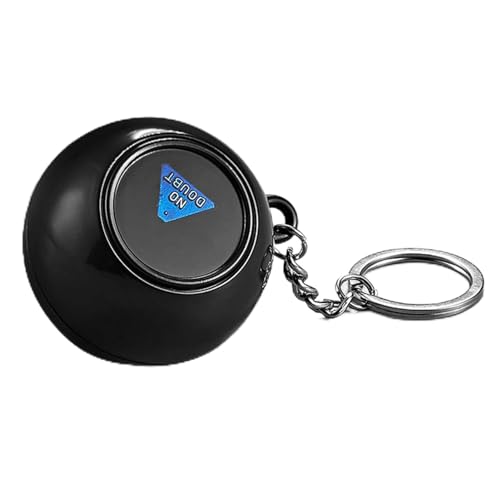 CUSROS Magic 8 Ball Schlüsselanhänger, tragbarer Wahrsagerball Prophezeiungsball Schlüsselanhänger Entscheidungsmacher Magische Antwort Ball Schlüsselanhänger Halter Lustiges Geburtstagsgeschenk von CUSROS